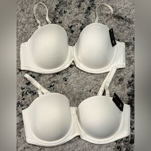 BUNDLE Set Wacoal Elegant White/Cream Reg/Strapless Bra